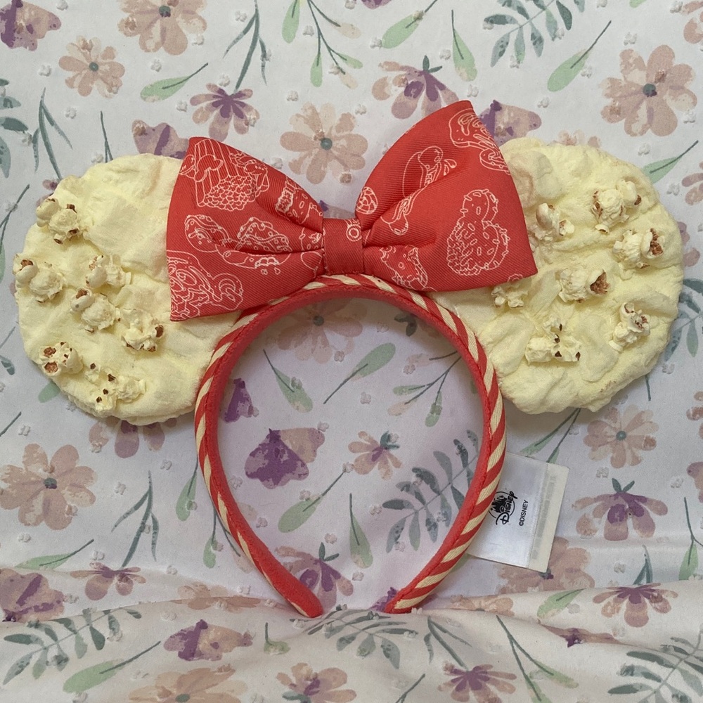 Disney Parks Popcorn Minnie Mouse Ears Headband